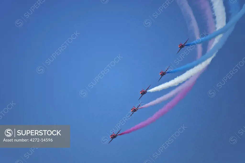Ireland, Galway, Salt Hill, The Royal Air Force Red Arrows Aerobatic Display Team