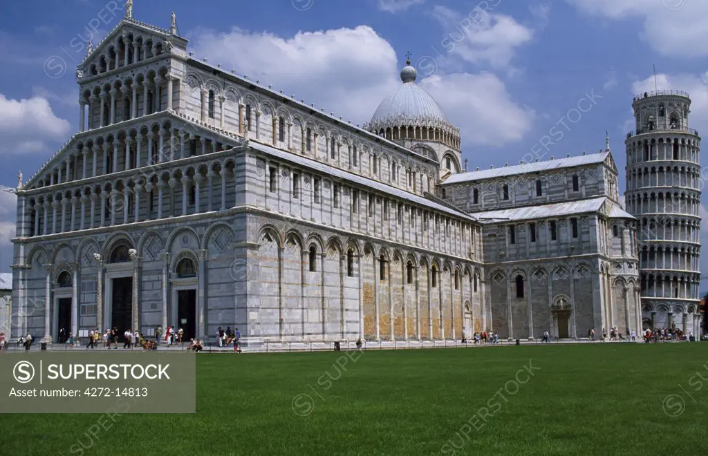 The Duomo and the leaning Tower of Pisa in The Field of Miracles