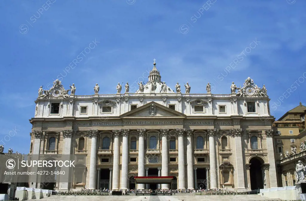 The facade of theBasilica of St Peters