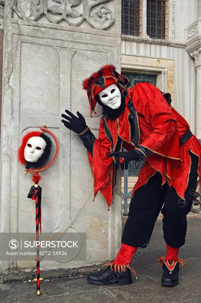 Carnival Joker Costumes and Mask.