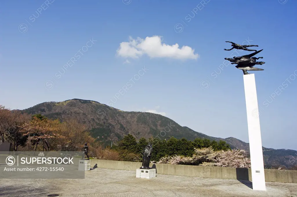 Modern sculptures and art displays at Hakone Open Air Museum