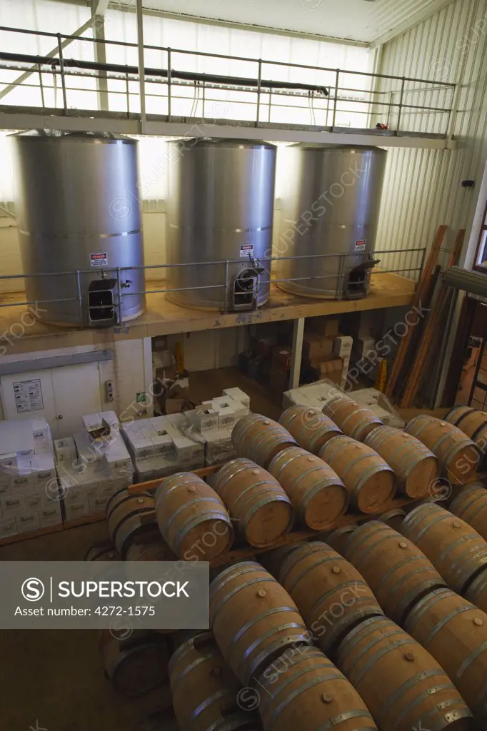 Wine cellar in Salitage winery, Pemberton, Western Australia, Australia