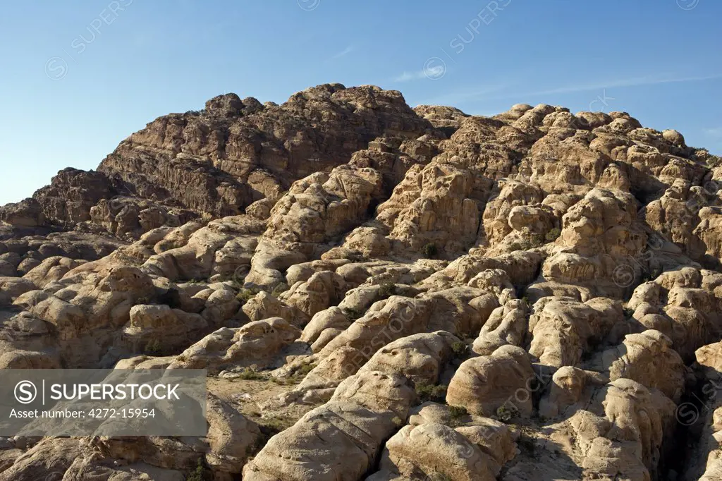 Jordan, Petra Region. Rock formations
