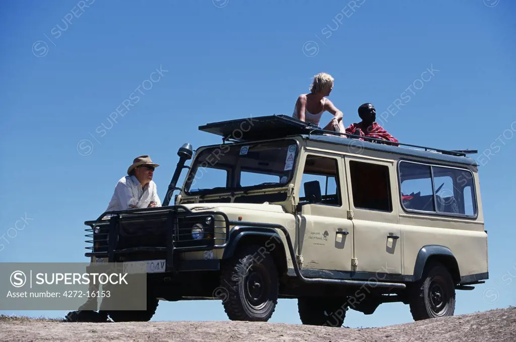 Looking out from a game-viewing vehicle on a safari holiday