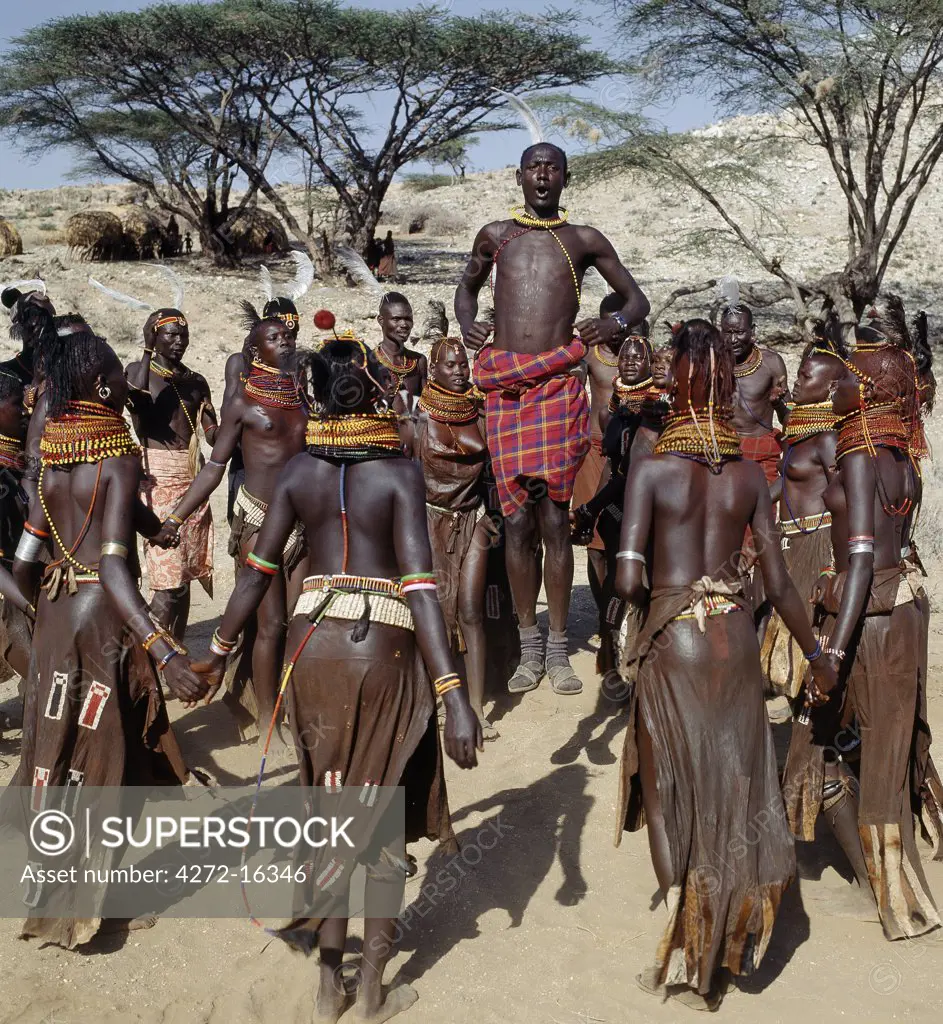 Song is an art form ingrained in Turkana culture.  At the end of a dance session, the participants invariably enjoy the Song of the Bulls. Each young man will take centre-stage to extol the praises of his favourite ox. He will explain how it came into his possession, its distinguishing traits and with outstretched arms, imitate the shape of its horns.