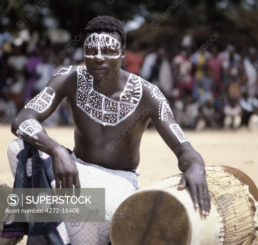 A Pokomo drummer from the Tana River district of Kenya.