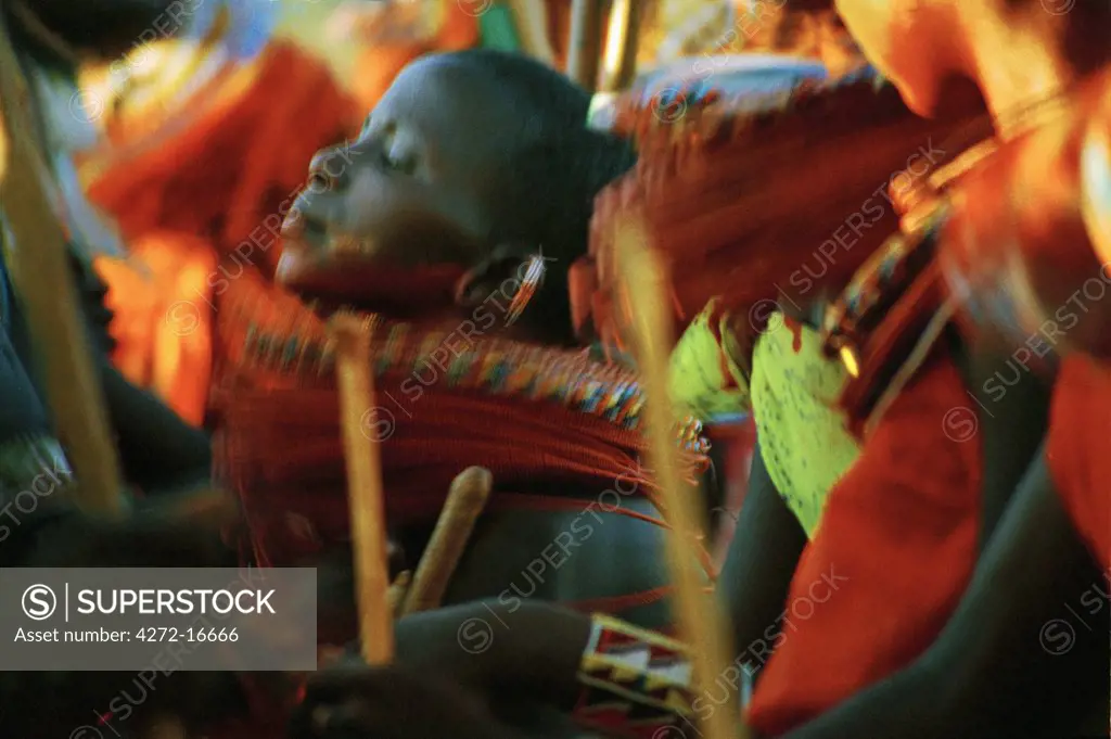 Laikipiak Maasai Girl Dancing