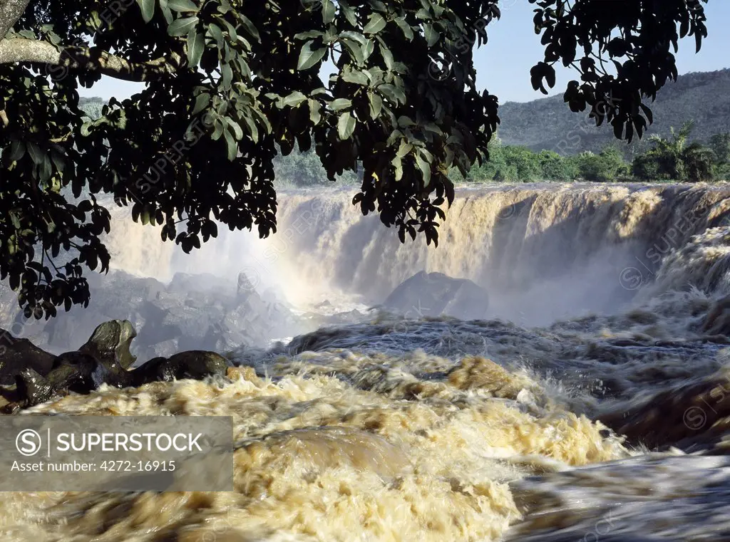Fourteen Falls on the Athi River after heavy rain.