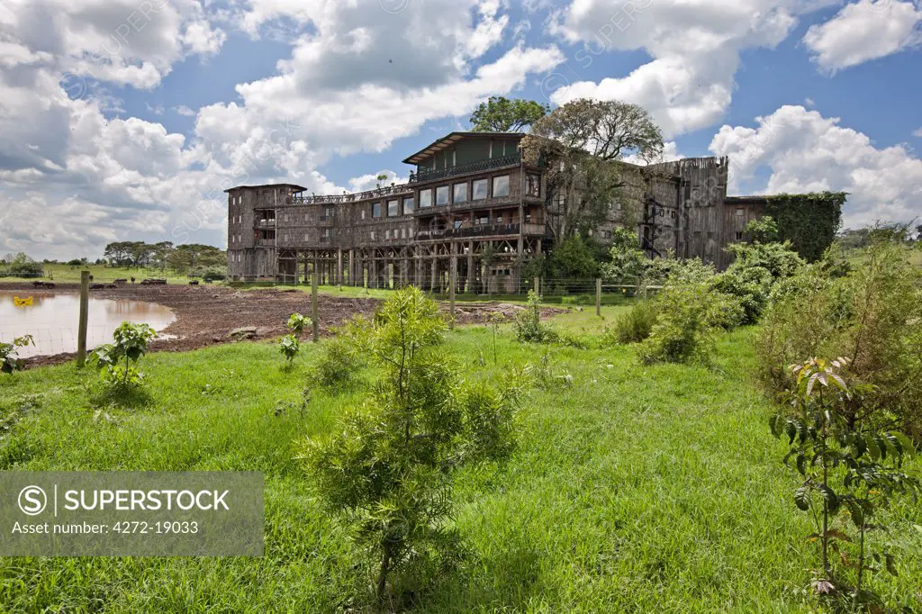 The famous Treetops Hotel situated in the salient of the Aberdare National Park. Kenya