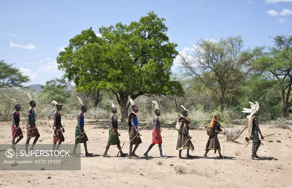The Pokot have a small ceremony called Koyogho when a man pays his in-laws the balance of the agreed dowry for his wife. This may take place many years after he marries her. At the conclusion of the ritual, the man followed by his wife leads his wedding party home.