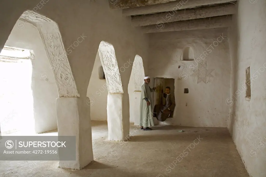 Interior of one of the schools in the ancient medina of Ghadames, Libya.