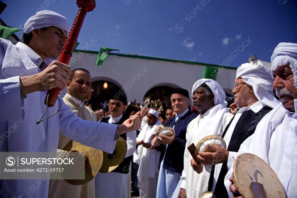 Tripoli, Libya; During the celebrations of Mawlid, commemorating the birth of Prophet Mohammed at the Old City of Tripoli