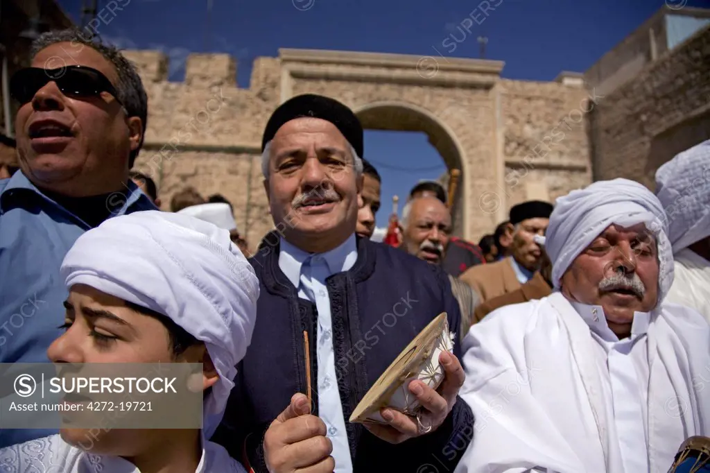 Tripoli, Libya; During the celebrations of Mawlid, commemorating the birth of Prophet Mohammed at the Old City of Tripoli