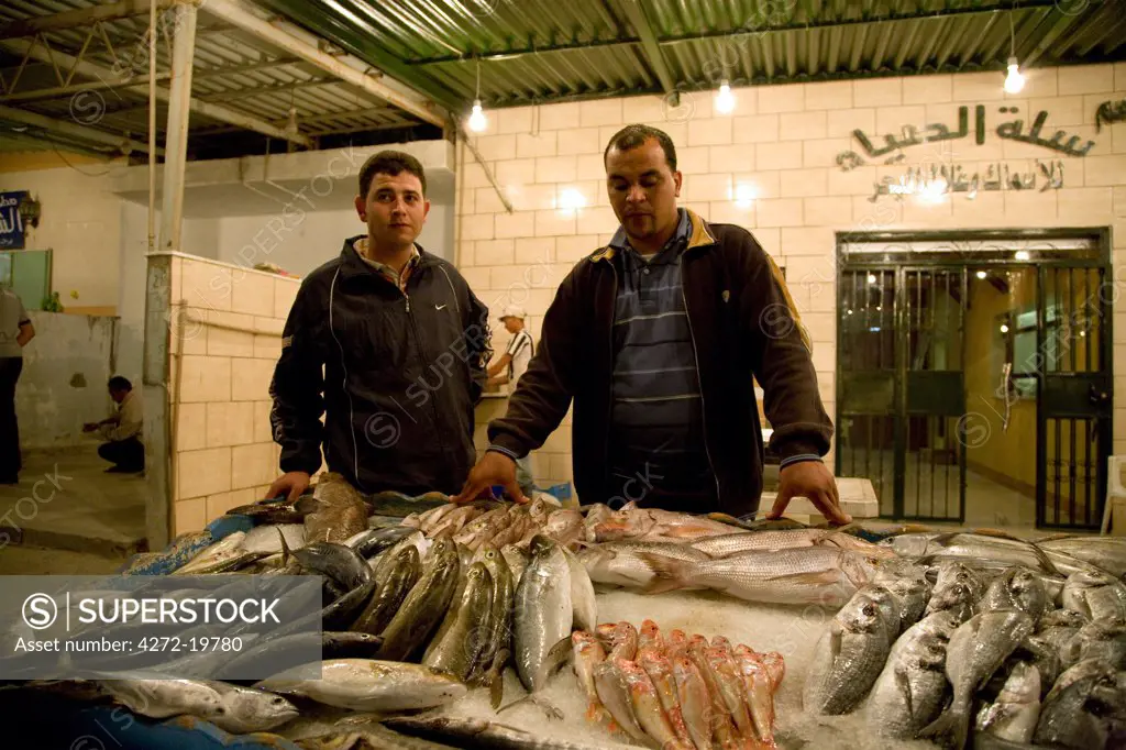 Tripoli, Libya; At the fish market in the outskirts of Tripoli