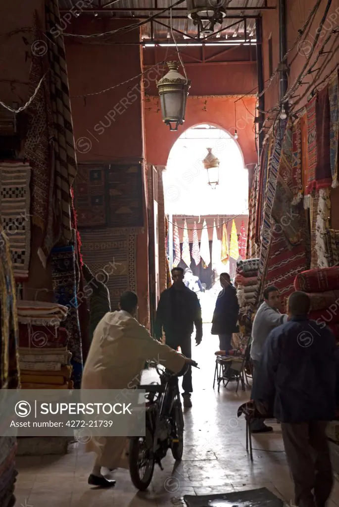 Morocco, Marrakech, Marche des Epices or Spice Market