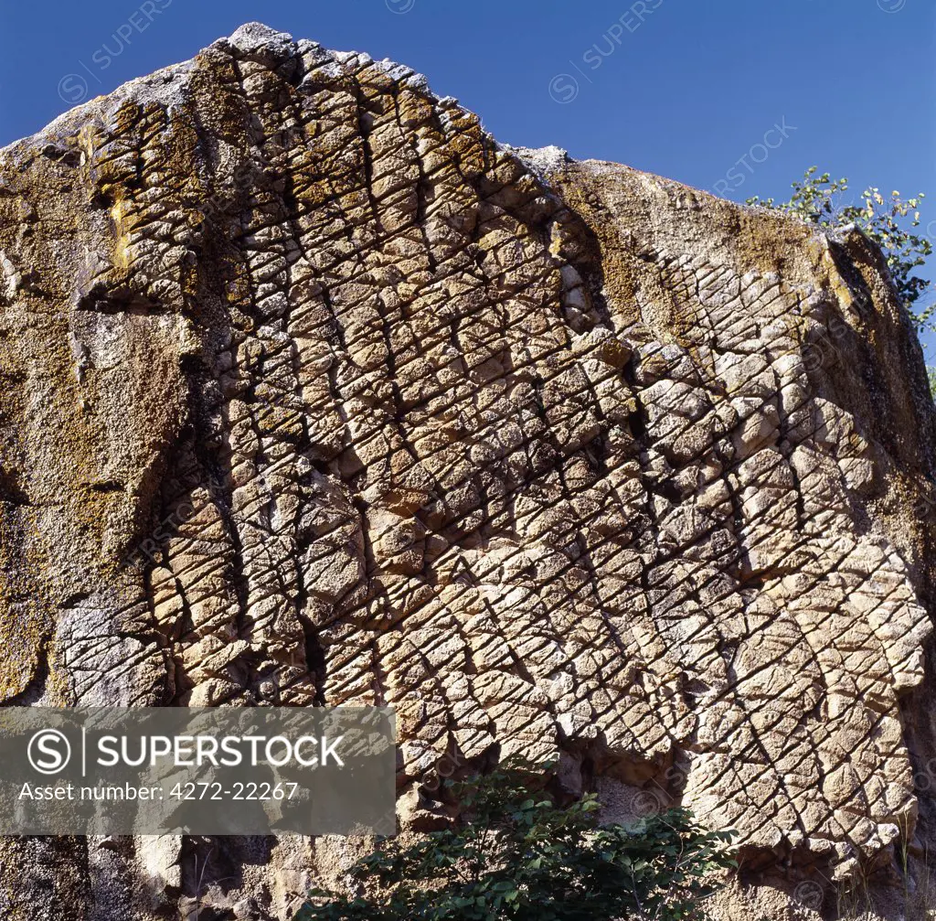 Mwala Wa Mphini, the rock of the tribal face scars, in the Lake Malawi National Park near Cape Maclear at the southern end of the lake.