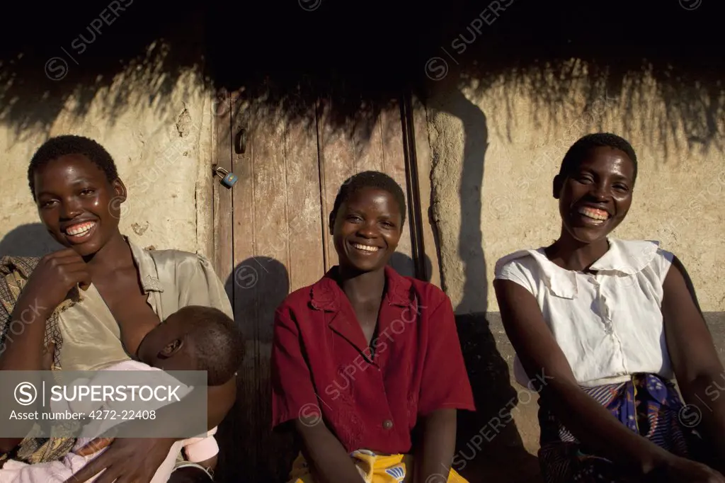 Malawi, Lilongwe, Ntchisi Forest Reserve. Malawians living up to the countries reputation for being the 'warm heart of Africa'