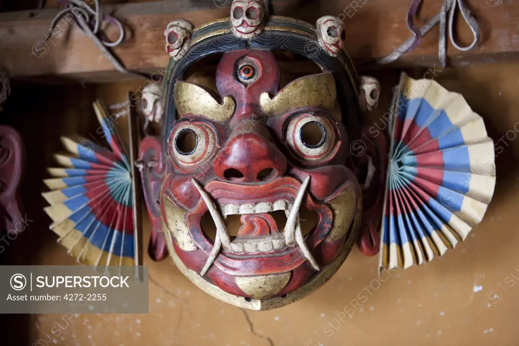 Ceremonial masks in Bhutan
