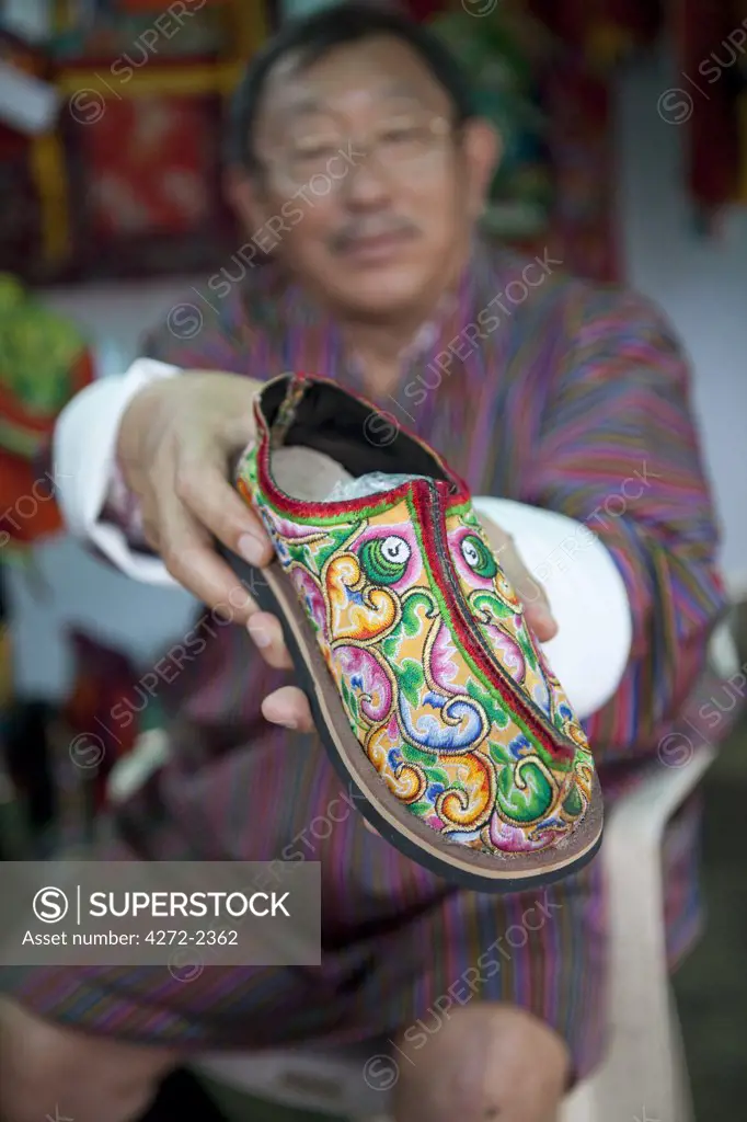 Traditional Bhutanese shoes in Bhutan