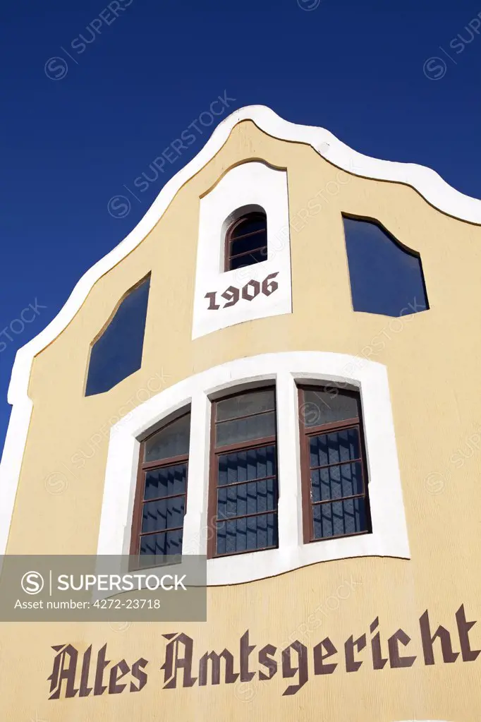 Africa, Namibia, Swakopmund. The Germanic heritage of this town is reflected strongly in its architecture.