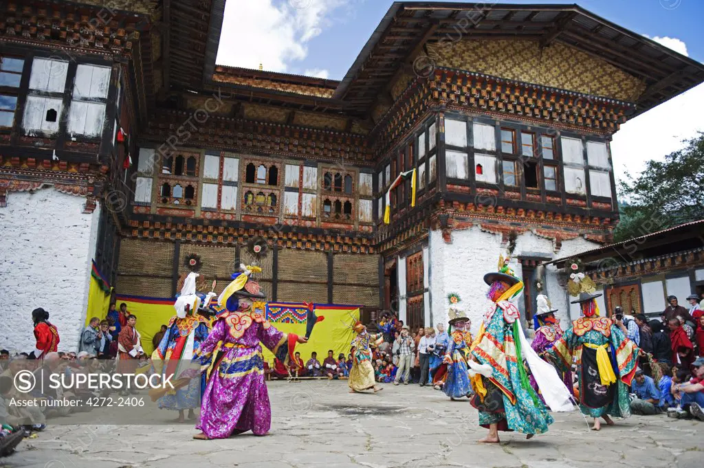 Asia, bhutan, Chokor Valley, Bumthang, Jakar, Thangbi Mani Tsechu festival