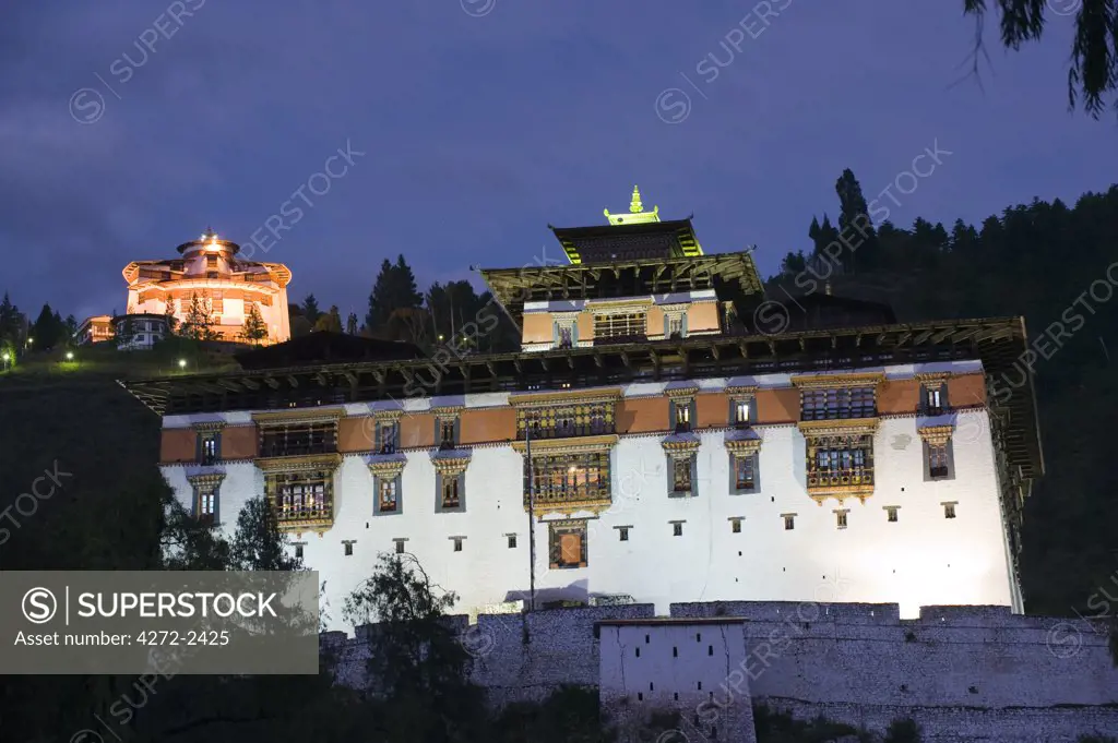 Asia, Bhutan, Paro, Paro Rinpung Dzong (1644)