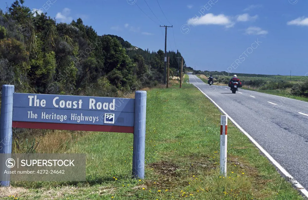 The coast road sign