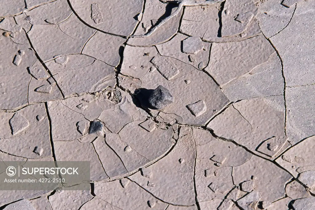Cracked earth on the altiplano