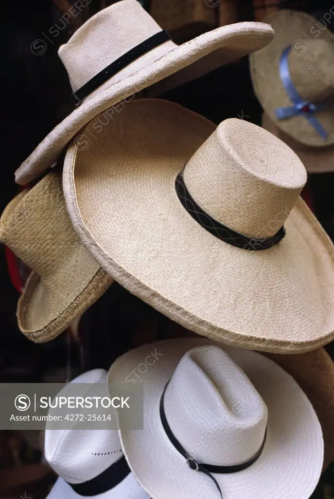 Panama hats are one of the many crafts produced in Catacaos near Piura in northern Peru. The town is renowned for its craft market and local restaurants.