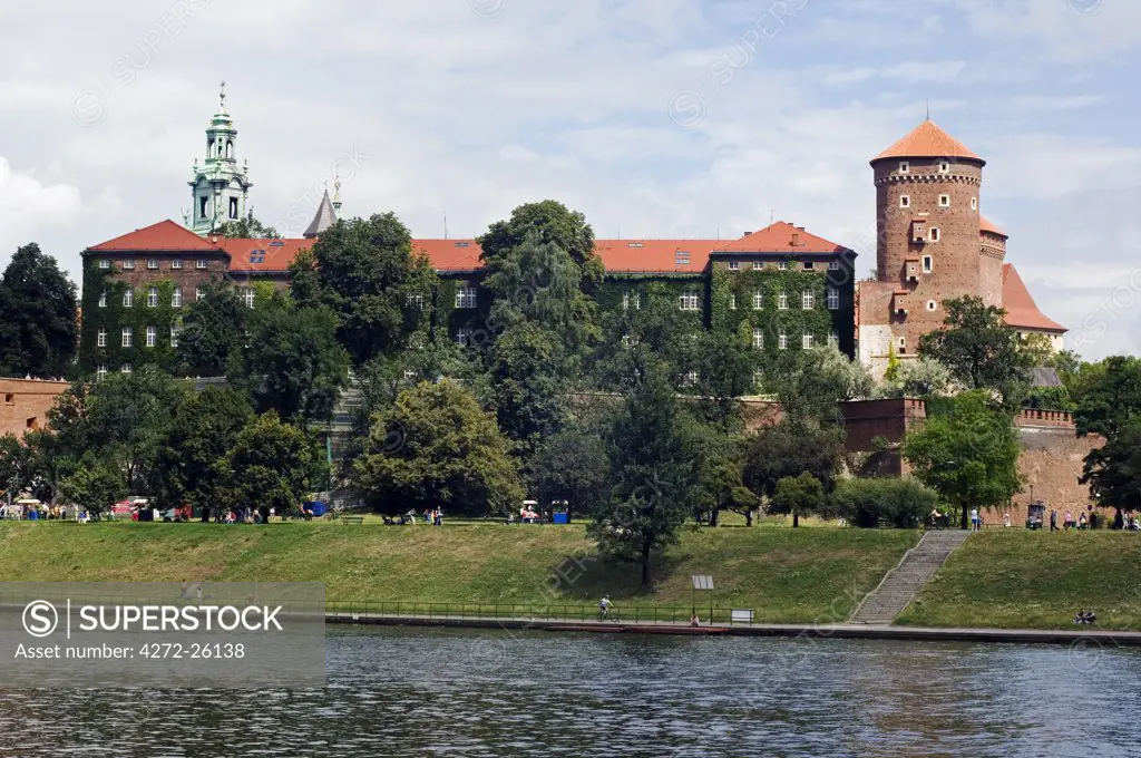 Wawel Hill Castle on the Vistula River