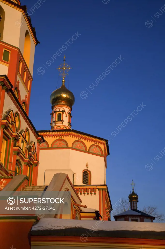 Russia; Siberia; Irkutsk; A detail from one of the main Cathedrals at Irkutsk