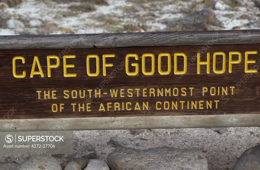 Cape of Good Hope sign
