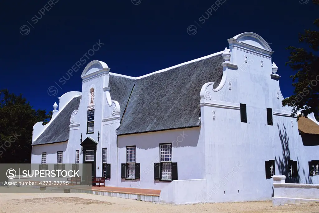 The old Cape Dutch manor house at  Groot Constantia vineyard