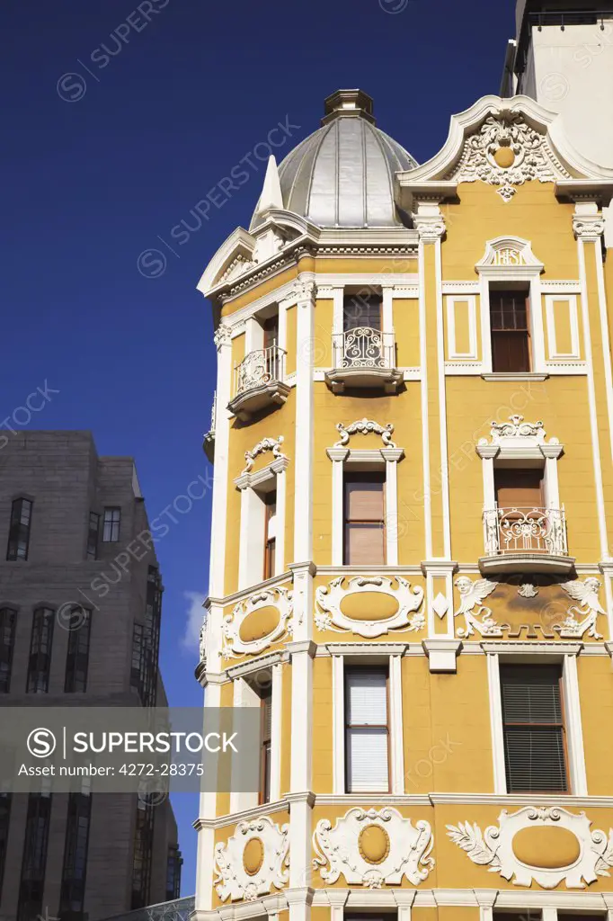 Colonial architecture on Adderley Street, City Bowl, Cape Town, Western Cape, South Africa