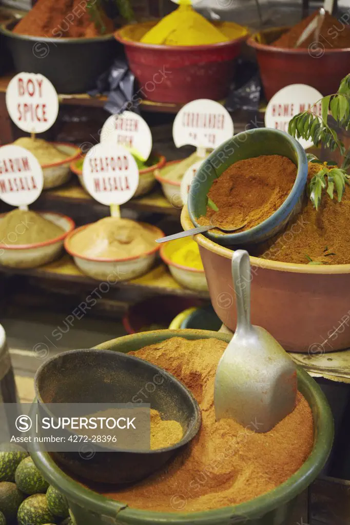 Indian spices at Victoria Street Market, Durban, KwaZulu-Natal, South Africa