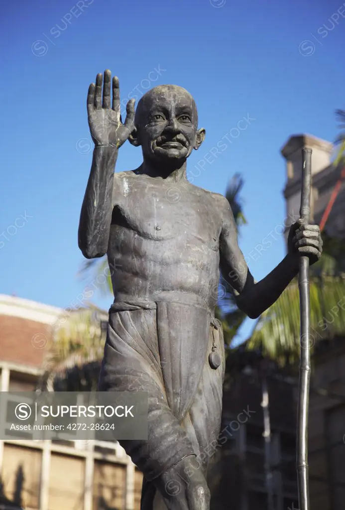 Statue of Gandhi, Pietermaritzburg, KwaZulu-Natal, South Africa