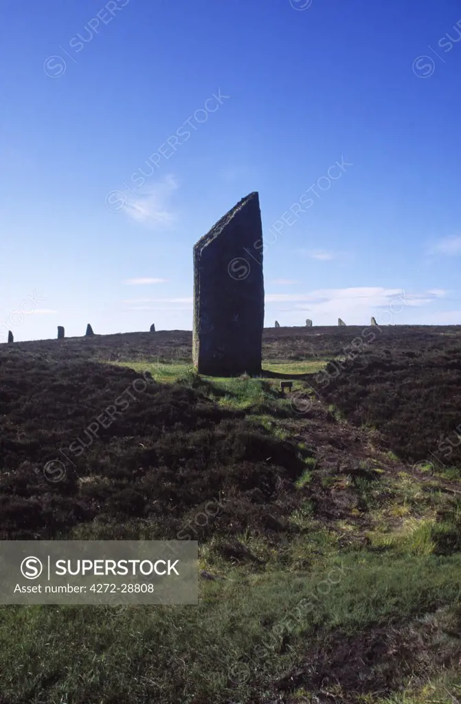 Ring of Brodgar, a Stone Age stone circle of 27 stones was a Megalithic lunar observatory.