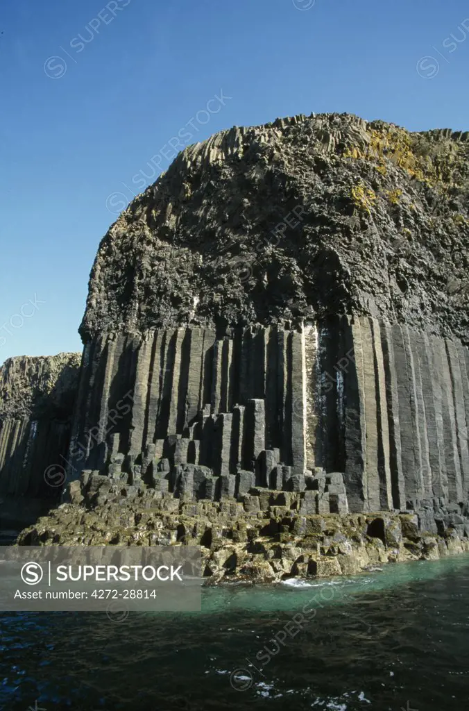 Fingal's Cave on the Island of Staffa is characterised by its imposing basalt columns, known as the Colonnade.  Known to the Vikings, painted by the landscape artist Turner and immortalised by the composer Mendelssohn in Die Fingalshohle