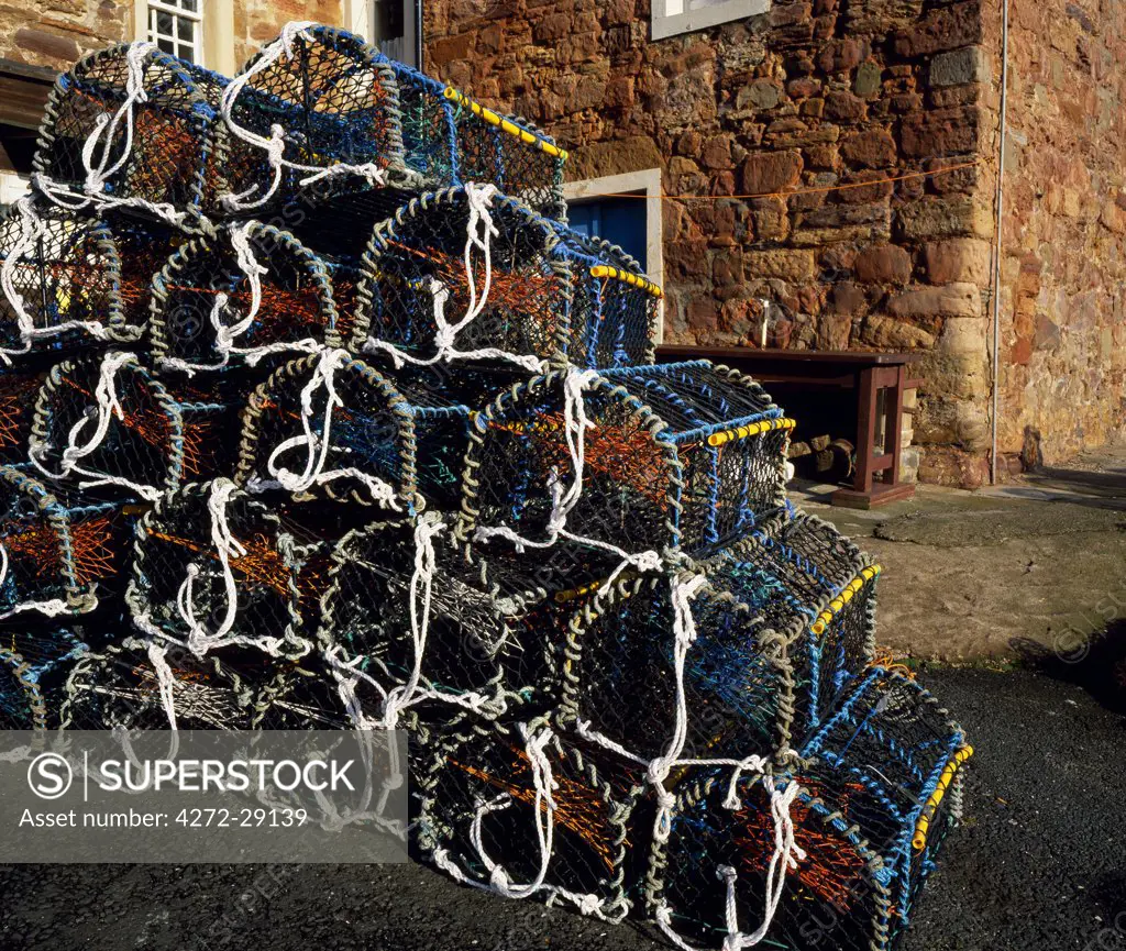 Lobster pots in Crail.