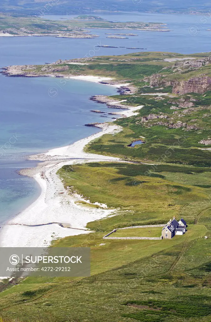 GlenBatrick Lodge overlooks the white sandy shore of Loch Tarbert on the west side of Jura.  Beautifully isolated the lodge is only accessible by boat or a five hour walk.