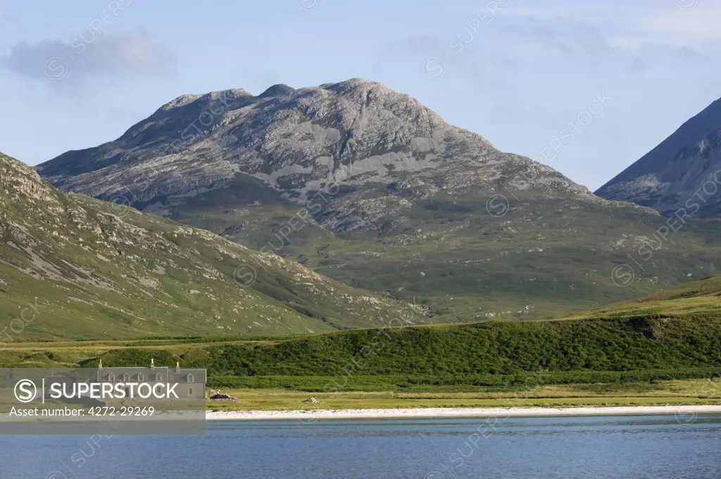 GlenBatrick Lodge overlooks the white sandy shore of Loch Tarbert on the west side of Jura.  Backed by the Paps of Jura and beautifully isolated, the lodge is only accessible by boat or a five hour walk.