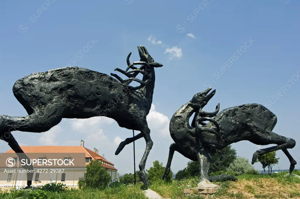 Statue of Deer inside Petrovaradin Citadel