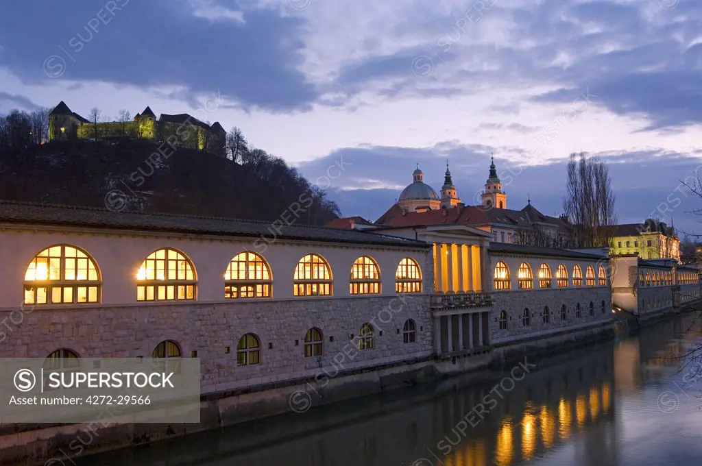 Central Market Building over River Ljubljanica