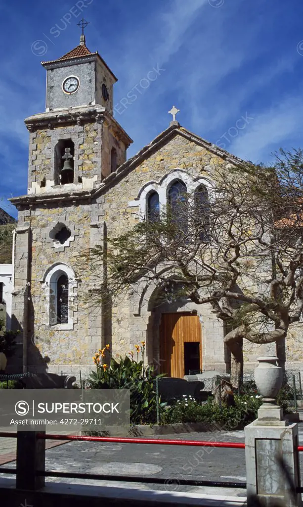 The  church of Vallehermoso village
