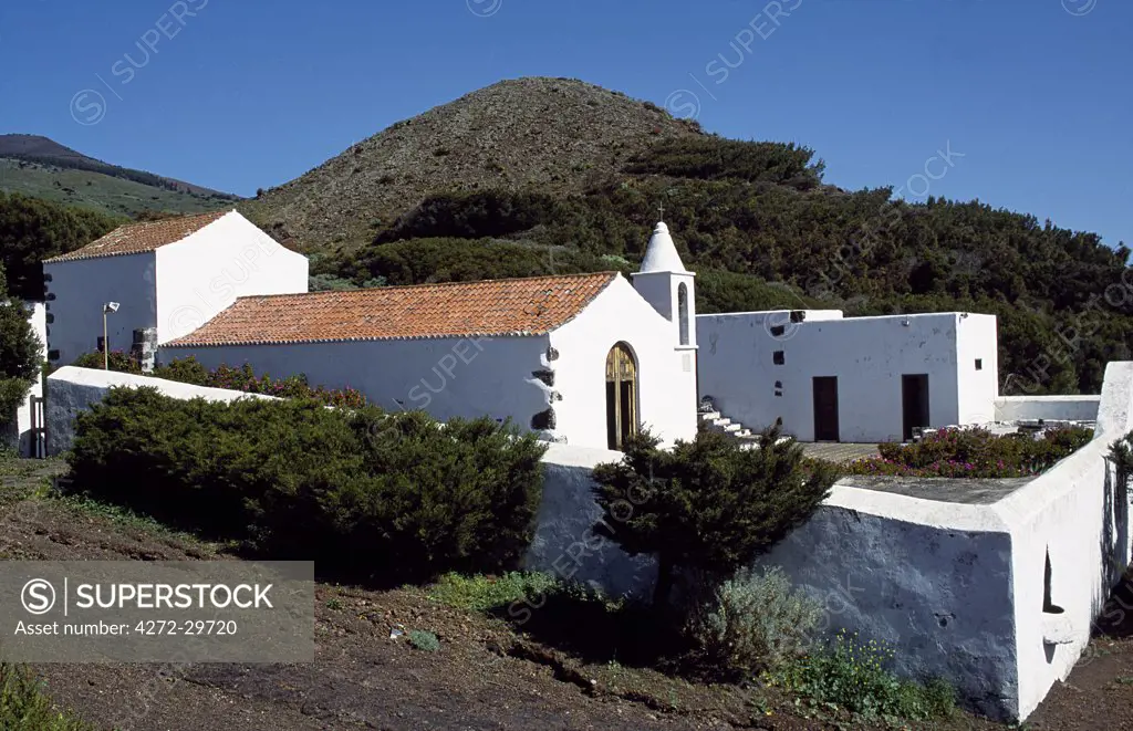 The whitewashed Church of Senora de los Reyes.  Every four years the madonna is taken from the church and processed the length and breadth of El Hierro Island