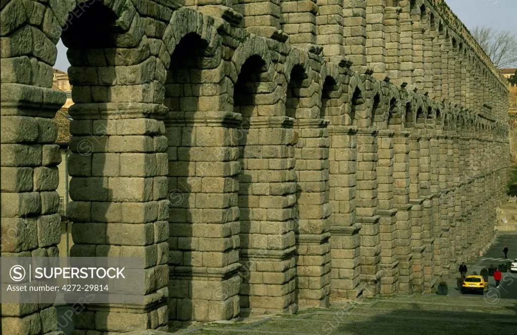 Built around the 1st Century BC, the 800m-long and 30m-high Roman aqueduct is one of the city's great sights and landmarks