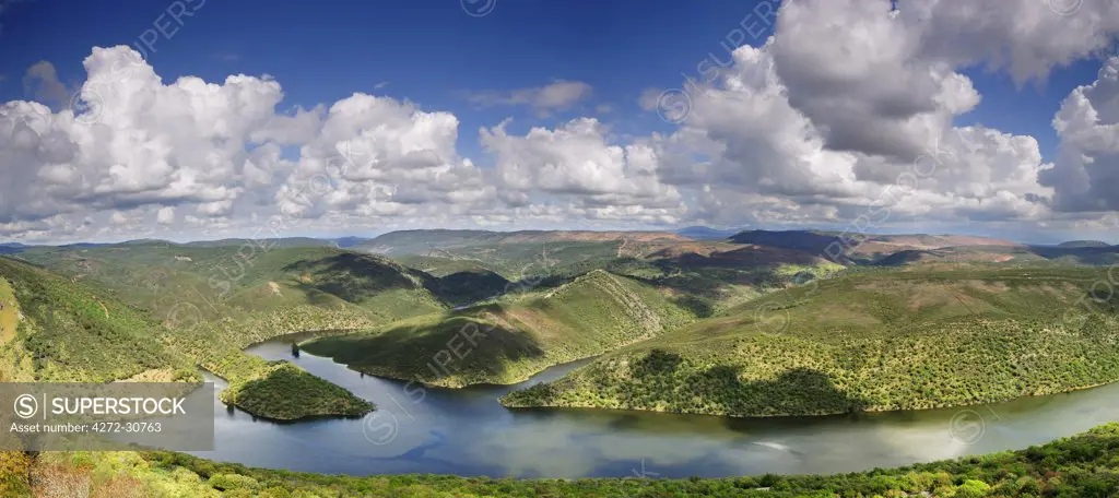 Tagus river at the Monfrague National Park. Spain