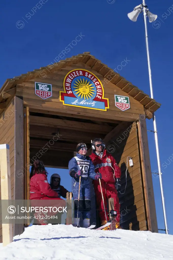 The start of the children's ski races