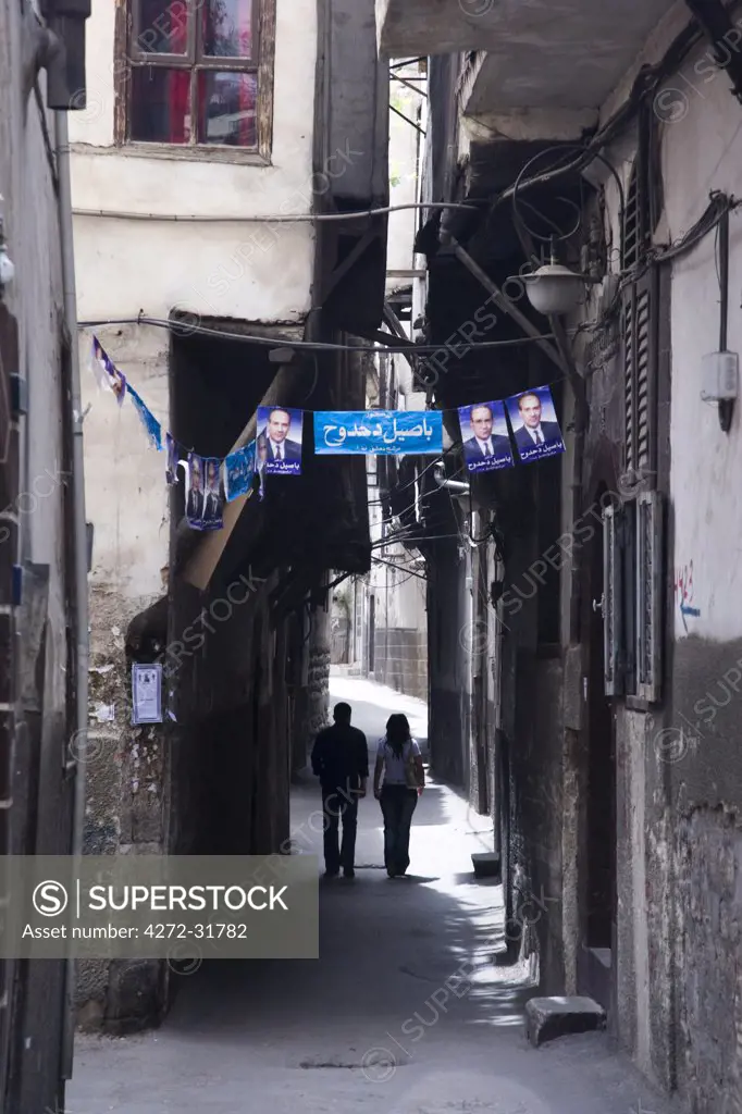 Street scene in the Old City, Damascus, Syria