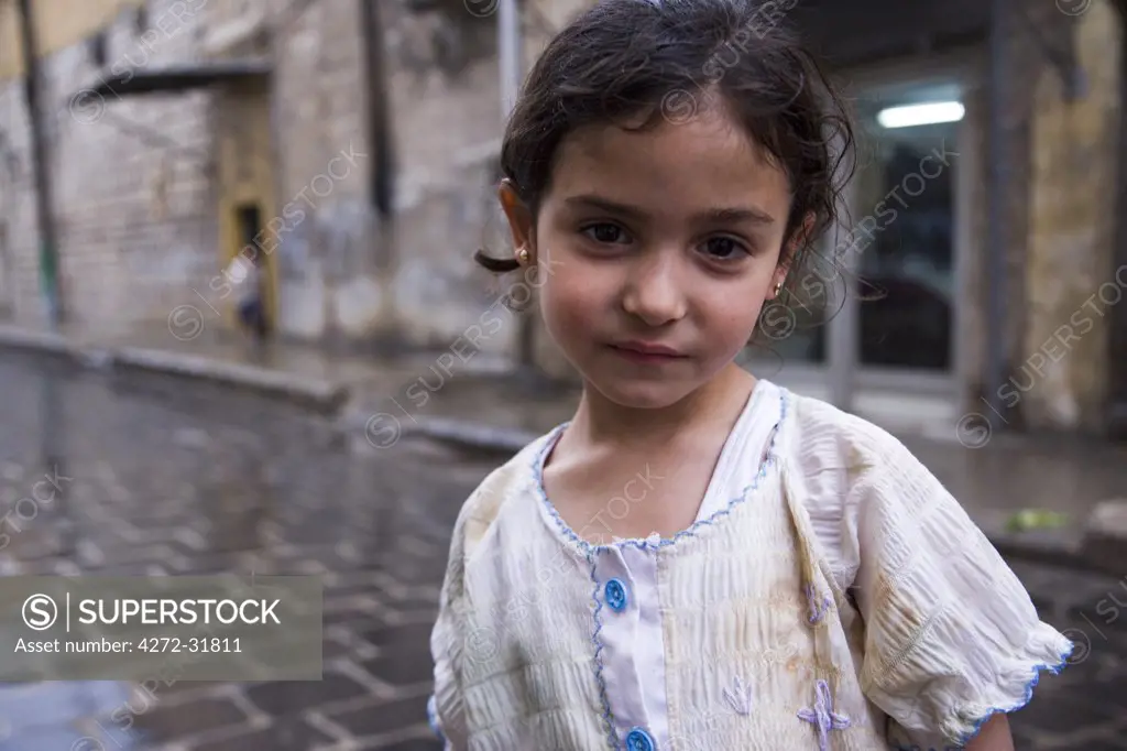 A young child in the Old City, Aleppo, Syria